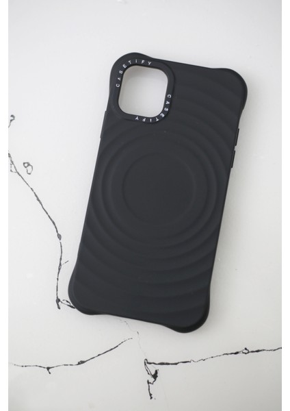 IPHONE 11 Mat Silikon Siyah Telefon Kılıfı