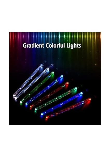 LED Işıklı Bagetler Caz Davul Çubukları 15 Degrade Renkli Işıklar Açma/kapama Düğmesi ile USB Şarjı Baget Davul Seti Aksesuarları modelleri