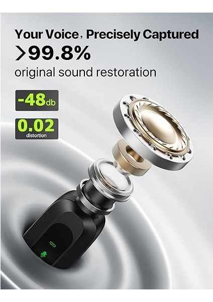 Yeni Mini Mikrofon iPhone Için LED Ekran, Bluetooth Mikrofon, Kablosuz Yaka Mikrofon Hd Gürültü Engelleme, Taşınabilir Yaka Mikrofon Kayıt Video Podcast Vlog Içerik Yaratıcısı Röportaj modelleri