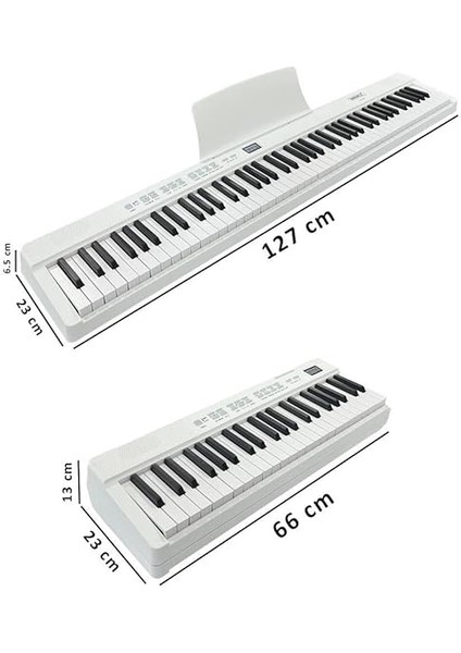 PLX-80WH Taşınabilir Katlanır Dijital Piyano Tuş Hassasiyetli 88 Tuş Bt (Sustain Çanta Metod) modelleri