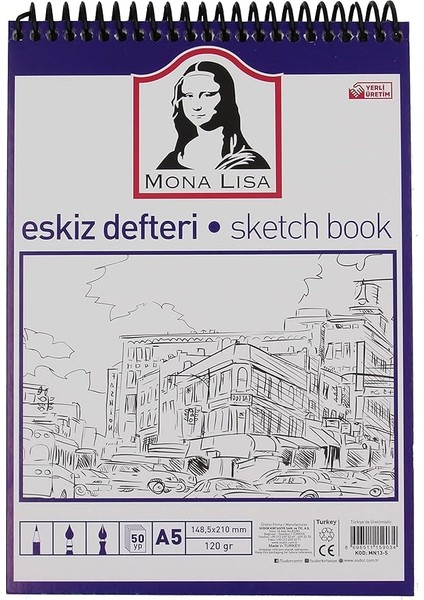 Eskiz Defteri A5 120 G 50 Yp Telli
