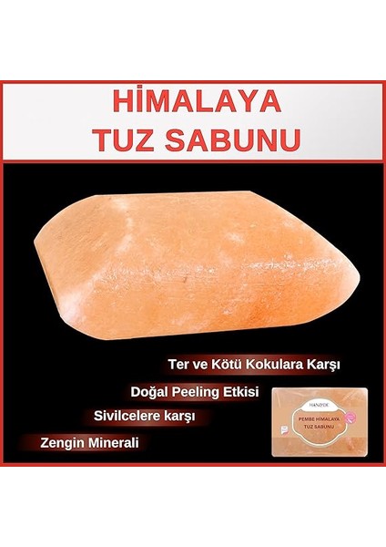 Bitkisel Himalaya Tuz Sabunu 300-350 gr Zengin Mineralli Doğal Saf Pembe Himalaya Kaya Tuzu Sabunu Doğal Peeling fiyatları
