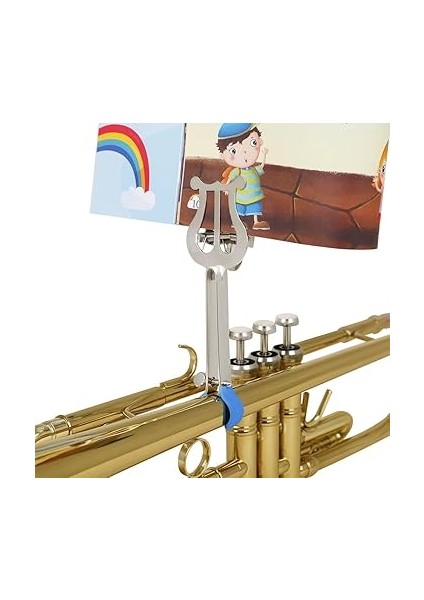 Pirinç Enstrüman Trompet Müzik Standı Taşınabilir Yürüyen Müzik Klip Trompet Müzik Klip Müzik Klip modelleri