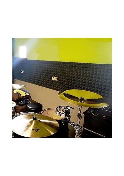 Evi Piramit Sünger 100X100CM Yapışkanlı Akustik Ses Yalıtım Süngeri 40MM fırsatları