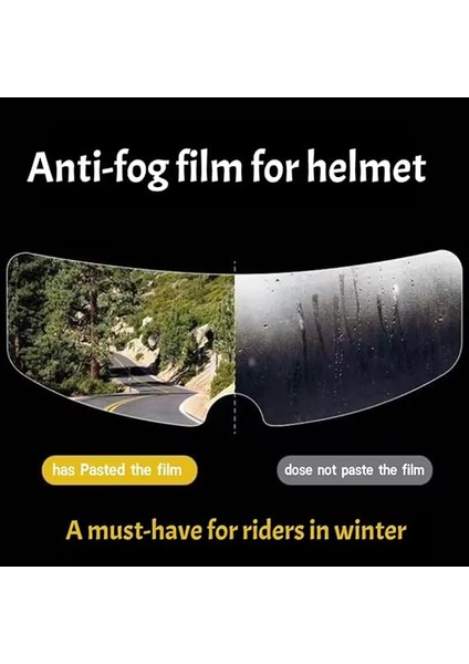Kaskı Buğu Önleyici Vizörü Su Geçirmez Dayanıklı Çizik Koruma Lens Filmi modelleri