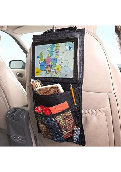 Araç Koltuk Arkası Tablet Tutucu 3 Cepli Eşya Düzenleyici Organizer fiyatları