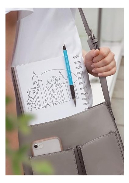 Grip 1345/47 Versatil Kalem, 0.7 Mm, Pastel Mavi, Ergonomik Tutuş, Yaylı Uç, Uzun Silgi, Modern Tasarım, Tekli Paket modelleri