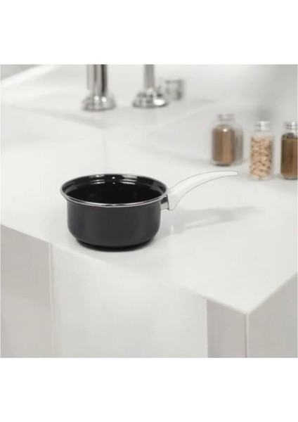 16 cm Yüksek Kalite Şık Emaye Sütlük Sosluk Yumurta Haşlama Tavası