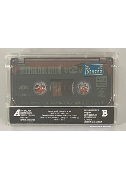 Bulutsuzluk Özlemi Uçtu Uçtu Kaset (Orijinal Dönem Baskı Kaset) fiyatları