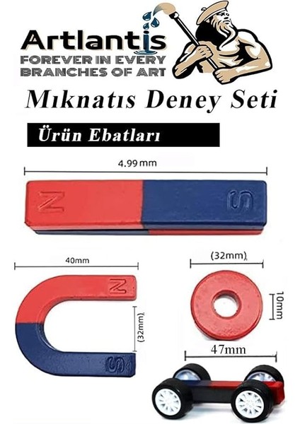 Mıknatıs Seti 20 Parça 1 Paket Deney Malzemesi Okul Projeleri Için Manyetik U I Araba Halka Mıknatıs Deney Oyun Seti modelleri