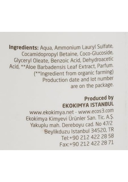 Organik Aloe Vera Özlü Parabensiz Sıvı Sabun (1 x 500 Ml) modelleri