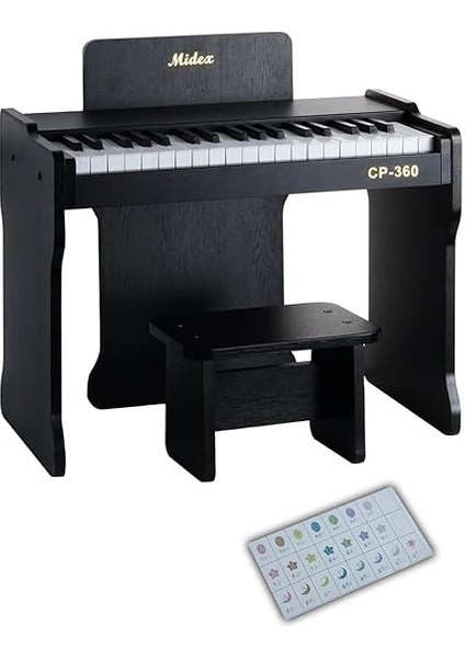 CP-360BK Ahşap Çocuk Piyanosu Pilli 37 Tuşlu Gerçek Piyano Tuşları fırsatları
