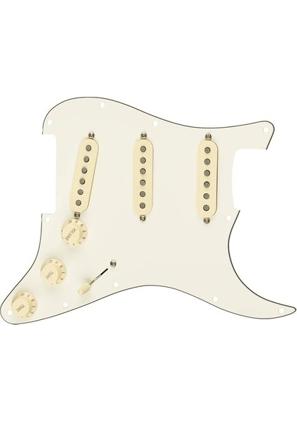 Prewired Pickguard Strat Texmex Beyaz 0992343509