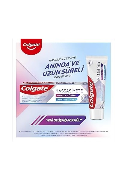 Hassasiyete Anında Çözüm Onarım + Hassas Beyazlık Diş Macunu 75 ml modelleri