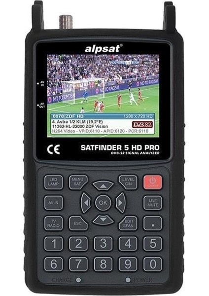 Satfinder 5 Pro Hd Görüntülü Uydu Bulucu - Ahd-Tvı-Cvı Kmaera Test Monitörü fiyatları
