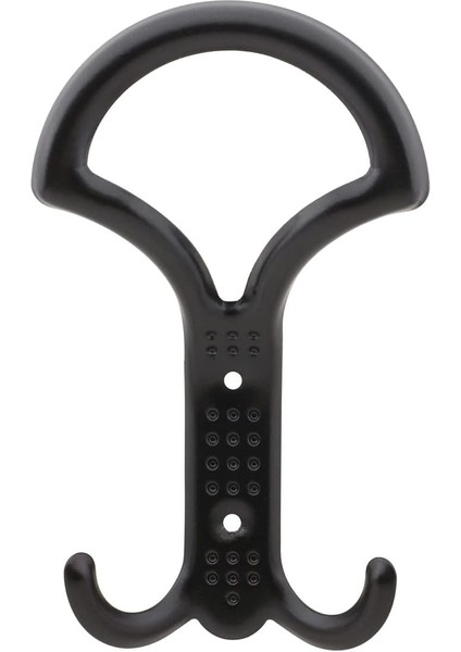 Noktalı Portmanto Vestiyer Duvar Askısı Metal Dolap Elbise Askılığı Siyah 5 Adet