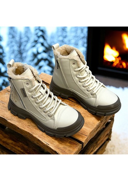 Tüylü Ipli Fermuarlı Kaymaz Taban Ortopedik Kız Çocuk Spor Model Bot