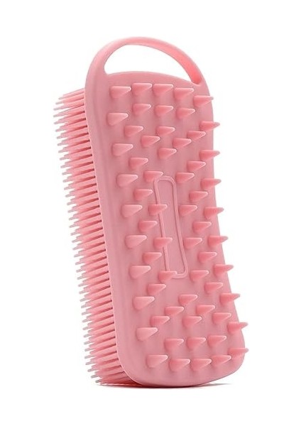 Beauty Çift Taraflı Silikon Vücut ve Saç Bakım Fırçası, Saç ve Vücut Derisine Masaj Yapan Şampuan Tarağı POPBEAUTY00015 fırsatları