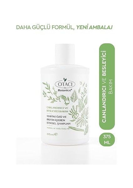 Botanics Canlandırıcı &amp; Besleyici Bakım - 10 Bitki Özü ve Biotin Içeren Bitkisel Şampuan fiyatları