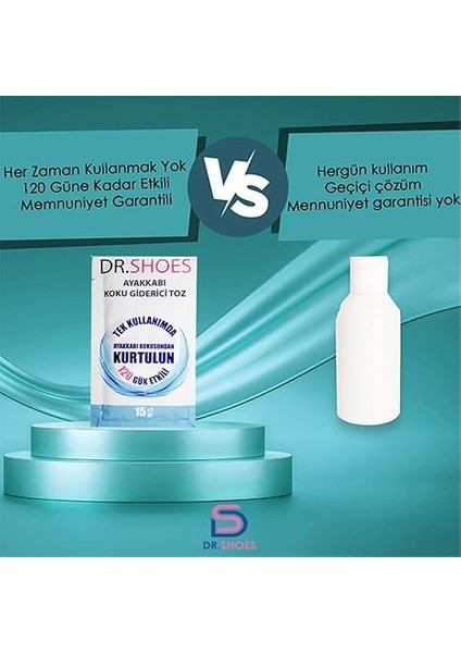 5 Adet Ayak Koku Giderici - Ayakkabı Koku Giderici Toz 120 Gün Etkili - Dr.shoes ile Ayak Kokusuna Elveda Deyin indirimleri