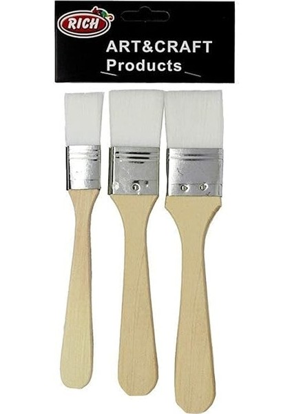 Ekonomik Set Fırça 3'lü Beyaz Kıl fiyatları