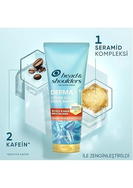 &amp; Shoulders Dermaxpro Scalp &amp; Hair Revitaliser Dökülme Karşıtı Saç ve Saç Derisi Bakım Kremi Kafein ve Seramid ile 220ML indirimleri