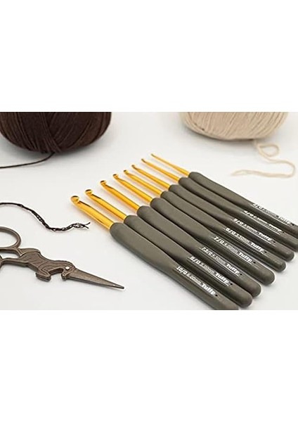 T15-400E Mind Yumuşak Saplı Yün Tığ, Kahverengi, 2.5 mm x 14 cm fırsatları