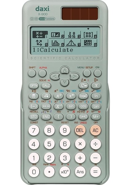 X-900 552 Fonksiyonlu Bilimsel Hesap Makinesi (Soft Yeşil)