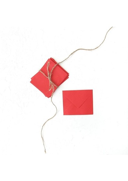 Minik Zarf, 7x9 cm 25 Adet (Kırmızı) fiyatları