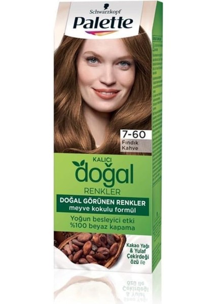 Kalıcı Doğal Renkler Saç Boyası 7-60 Fındık Kahve fiyatları