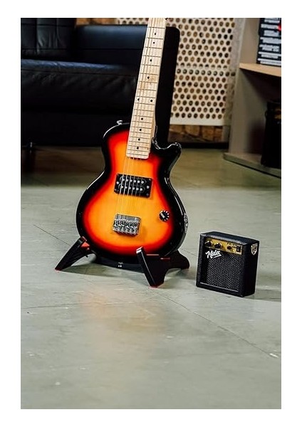 CEG-34SB 5-8 Yaş Çocuklar Için Amfili Full 1/2 34 Inç Elektro Gitar Seti Sunburs fırsatları