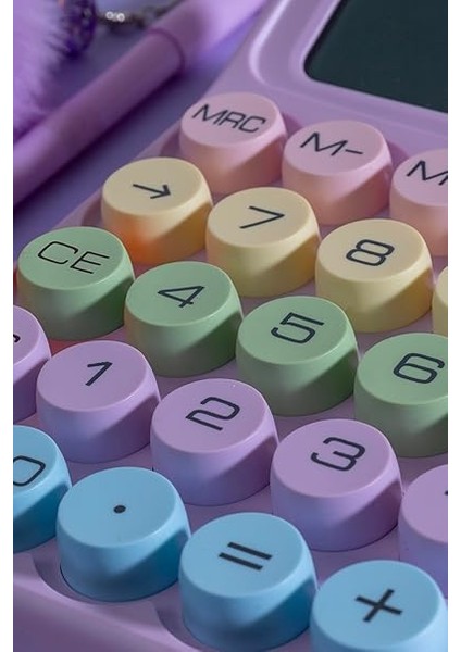 Hesap Makinesi Renkli Tasarım - Q6 (Mor) fiyatları
