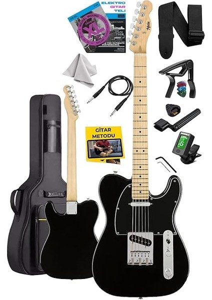 TLX-50BK Tele Kasa Maple Klavye 2 Single-Coil Manyetik Elektro Gitar fiyatları