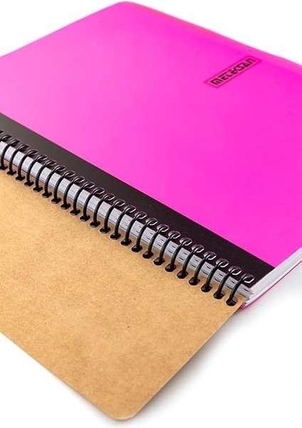 Capricorn Neon Serisi, A4, 7 Konulu (5 Kareli, 2 Çizgili) 210 Yaprak Pp Kapaklı Spiralli Defter, Pembe modelleri