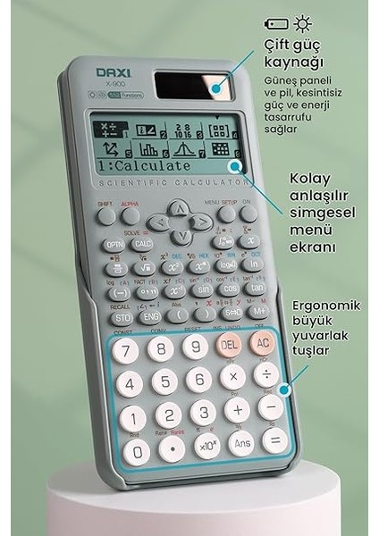 X-900 552 Fonksiyonlu Bilimsel Hesap Makinesi (Soft Yeşil) fiyatları
