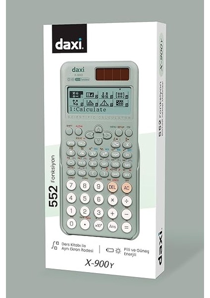 X-900 552 Fonksiyonlu Bilimsel Hesap Makinesi (Soft Yeşil) indirimleri