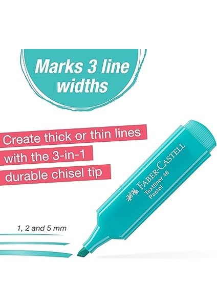 Fosforlu Kalem Seti, 8’li, Pastel Renkler, Su Bazlı Mürekkep, Kesik Uç, 3 Farklı Çizgi Kalınlığı, Dayanıklı ve Uzun Ömürlü modelleri