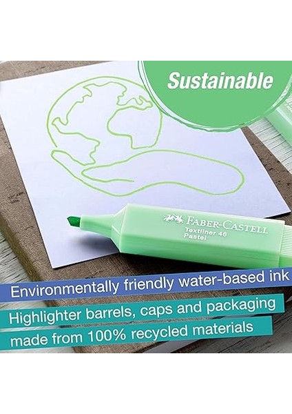 Fosforlu Kalem Seti, 8’li, Pastel Renkler, Su Bazlı Mürekkep, Kesik Uç, 3 Farklı Çizgi Kalınlığı, Dayanıklı ve Uzun Ömürlü indirimleri