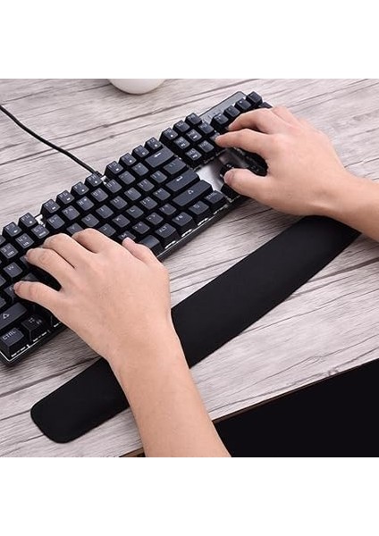LN-2020 Bozulmaz Sünger Klavye Bileklik Pad-Kaymaz Dayanıklı Kolay Yazma, Agrı Kesici Nefes Alabilir Sünger Malzeme Ofis Ev Için Tasarlı Güçlü Kavrama Klavye Desk PAD(UZ:40CM En:5cm Yük:3cm) fiyatları