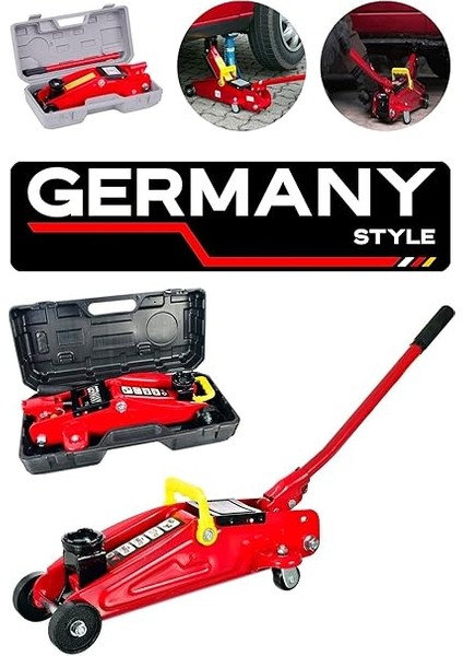 Germany Stlye 2 Ton Timsah Kriko ve 150 Psı Çift Piston Çakmaklı Kompresör Lastik Tamir Kiti Hediyeli modelleri