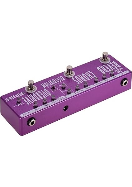 Rc5 6'sı 1 Arada Gitar Çok Efektli Pedal Reverb Chorus Distortion Overdrive Booster Buffer True Bypass'lı Tam Metal Gövde fiyatları
