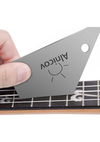 Gitar Cilası Alet Seti, 1 Adet Gitar Fret Taç Törpüsü 1 Adet Gitar Fret Rocker ve 2 Adet Parmak Tahtası Koruyucuları Akustik Gitar, Elektro Gitar, Luthier Için fırsatları