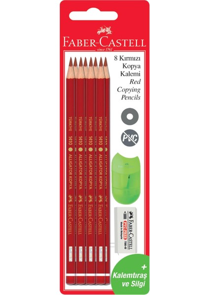 Kırmızı Kopya Kalemi 8'li