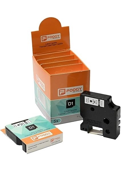 Dymo D1 Serit Etiket Muadili 12 mm x 7 M Plastik Beyaz fiyatları