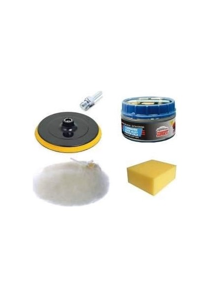 Oto Kaporta Araç Tampon Cizik Giderici Pasta Cila Uygulama Seti Disk Matkaba Takma Aparatlı