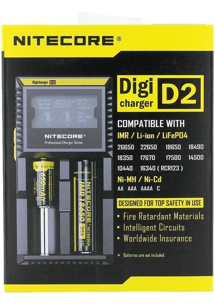 D2 Digi Charger Li-ion / NI-CD / NI-MH / LifePO4 Dijital Pil Şarj Cihazı
