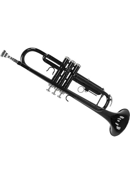 Seti, B Müzik Öğrenmek Için Düz Trompet Tam Tonu (Black)