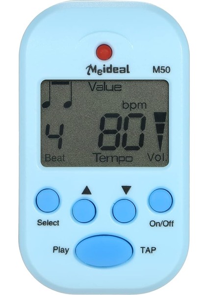 Gitar Için Metronom Dijital Metronom Piyano Için Dijital Metronom M50 Tempo Metronom Klipsli Elektronik Metronom Cep Metronom Gitar Piyano Keman Davul ve Diğerleri Için Uygun