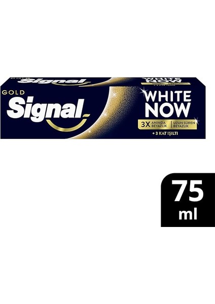 White Now Diş Macunu Gold 3 Kat Işıltı 75 ml fiyatları