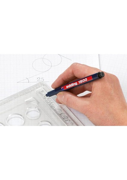 1800 Siyah Teknik Çizim Kalem (0.1-0.3 - 0.5-0.7 Mm) fiyatları